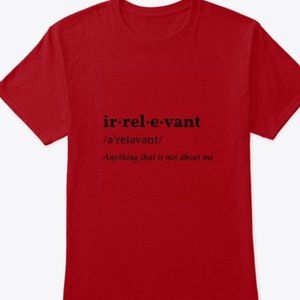 Irrelevant graphic T shirt